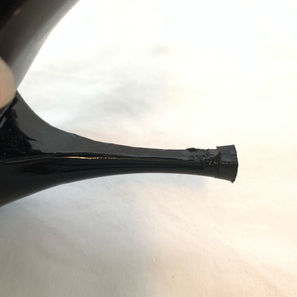 Stuart Weitzman Patent Leather Open Toed Heels - Picture 4 of 6